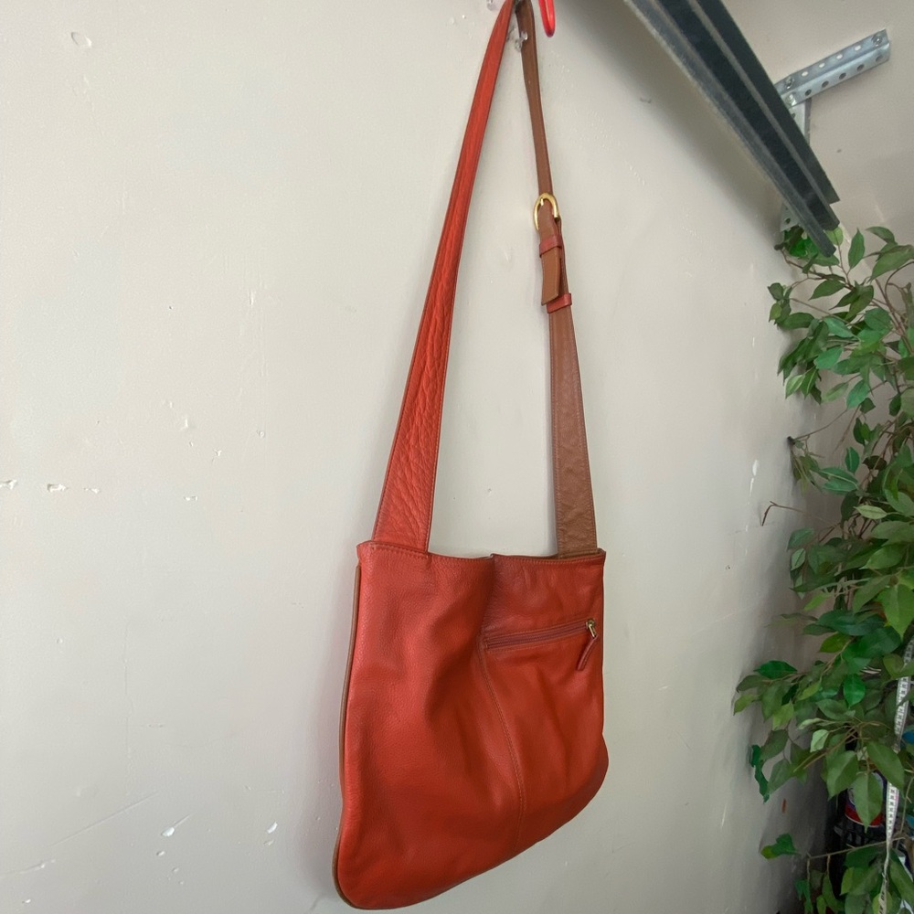 JP Ourse & Cie Park Avenue Leather Crossbody Cinnamon - Picture 7 of 12